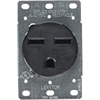 Leviton 5372-S00 30 Amp- 250 Volt- NEMA 6-30R- 2P- 3W- Receptáculo Mtg empotrado- hoja recta- grado industrial- conexión…